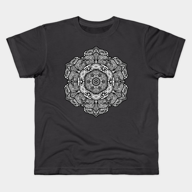 Elegant Mandala Kids T-Shirt by ElviraDraat